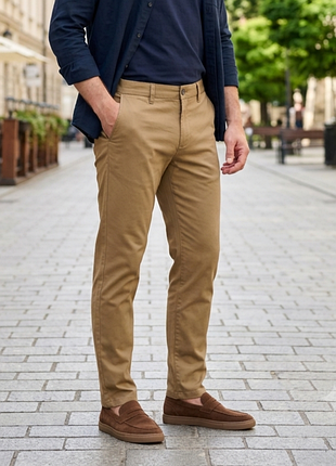 Чоловічі штани чиноси marks & spencer (m&s) slim fit, р. 32/33