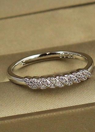Кольцо xuping jewelry твист р 19 серебристое
