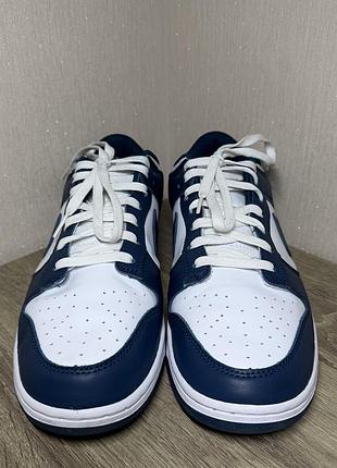 Кроссовки nike dunk low retro valerian blue 2