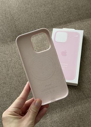 Чохол apple silicone case original для iphone 16 pro ніжно рожевий 2