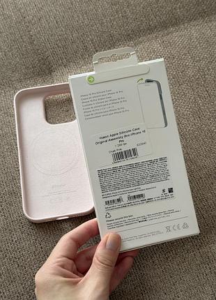Чохол apple silicone case original для iphone 16 pro ніжно рожевий 3