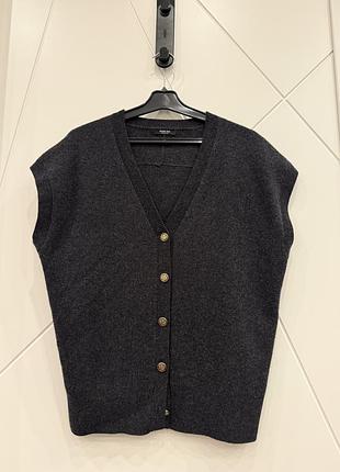 Жіночий жилет massimo dutti шерстяний