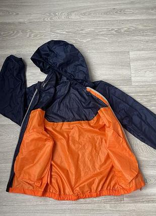 Куртка дощовик quechua синя з помаранчевим 5
