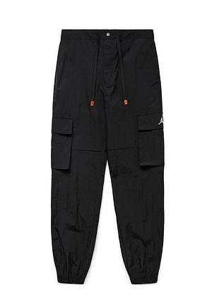 Спортивні штани чоловічі jordan flight mvp statement woven pant чорні, розмір m