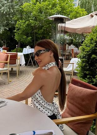 Стильный сатиновый топ в трендовых принтах ❤️