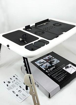 Стол кулер для ноутбука ld-09 e-table, стойка для ноутбука с регулируемой высотой fk-30
