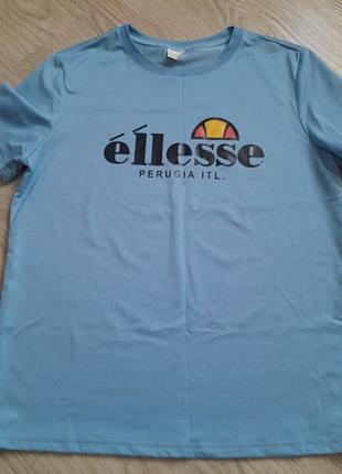 Футболка для дівчат ellesse блакитна, розмір s, поліестер