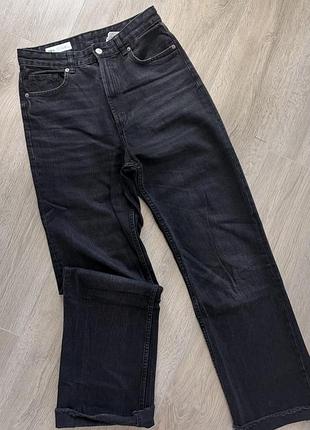 Джинси жіночі zara wide leg чорні