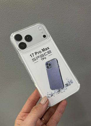 Чехол прозрачный space для iphone 17 pro max,силиконовый прозрачный чехол на айфон 17 про макс