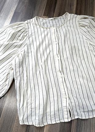 Лляна блуза h&m 2