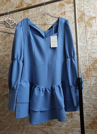 Плаття жіноче сукня блакитна  s m l xl 42-44p 44-46p 46-48p 48-50p