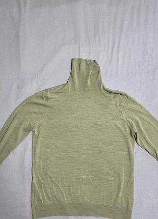 Гольф чоловічий h&m бежевий з натуральної вовни xl