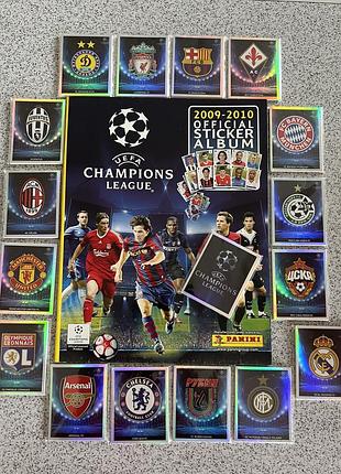 Наклейки і стікери panini champions league 2009-2010 official sticker album