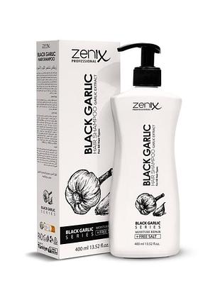 Шампунь zenix black garlic hair shampoo з екстрактом чорного часнику 400 мл