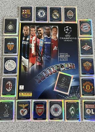Наклейки і стікери panini champions league official 2010-2011 sticker album