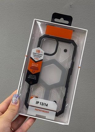 Чехол tpu+pc armorhex magnetic case для iphone 13, бронированный противоударный чехол с magsafe для айфон 13
