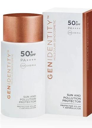 Сонцезахисний антиоксидантний крем genidentity sun and pollution protector spf50+ 50 мл