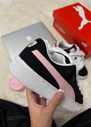 Puma suede xl black pink