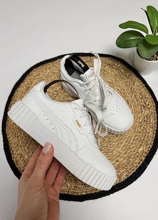 Білі кеди puma для дівчинки