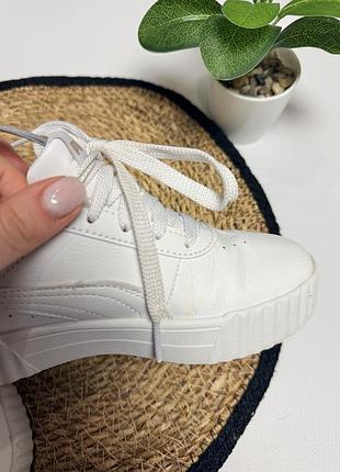 Білі кеди puma для дівчинки 4