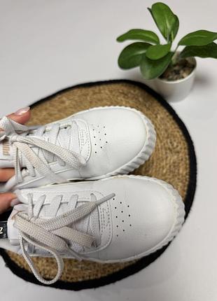 Білі кеди puma для дівчинки 5