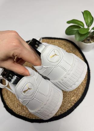 Білі кеди puma для дівчинки 7