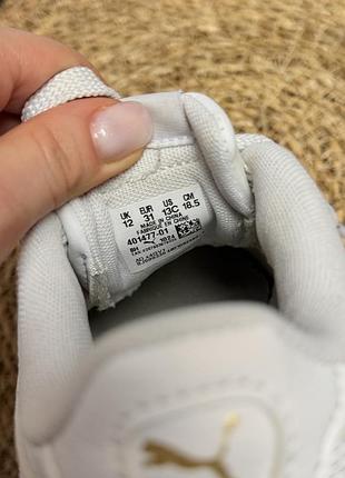 Білі кеди puma для дівчинки 8