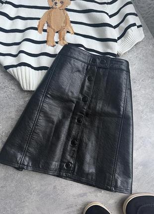 Шкіряна спідниця h&m 2