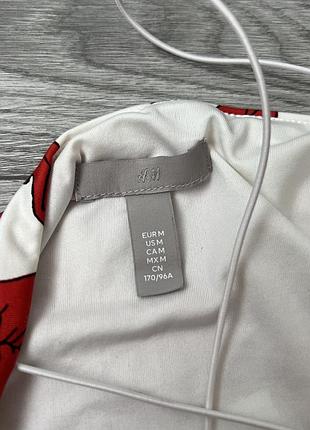 Ефектне боді квітковий принт h&m 5