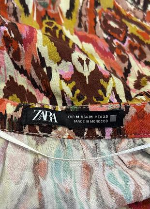 Лен + вискоза миди платье zara 9