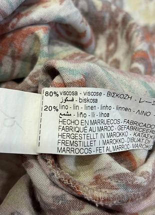 Лен + вискоза миди платье zara 10