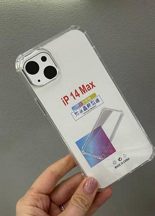 Прозрачный чехол iphone 14 plus, противоударный чехол для iphone 14 plus, силиконовый чехол iphone 14 plus