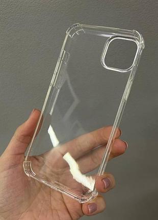 Прозрачный чехол iphone 14 plus, противоударный чехол для iphone 14 plus, силиконовый чехол iphone 14 plus 5