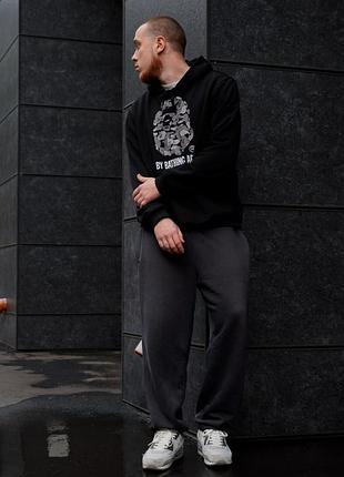 Худі чоловіче a bathing ape grey camo ape head