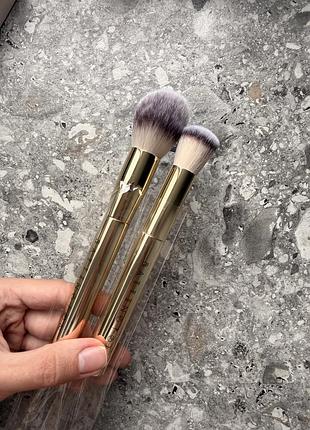 Набір пензлів для макіяжу battington beauty powder and contour brush set