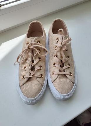 Кеди жіночі converse пудрового кольору