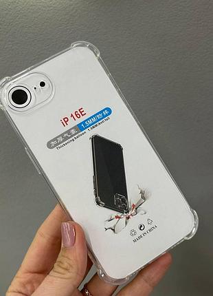 Прозрачный чехол iphone 16e, противоударный чехол для iphone 16e, силиконовый чехол iphone 16e
