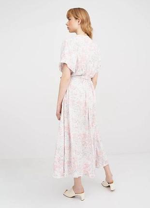 Вискозное миди платье рубашка h&amp;m 2