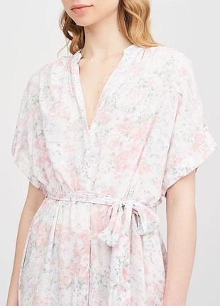 Вискозное миди платье рубашка h&amp;m 4