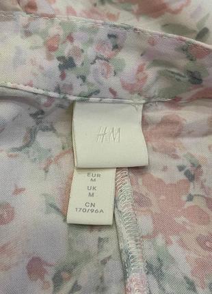 Вискозное миди платье рубашка h&amp;m 9