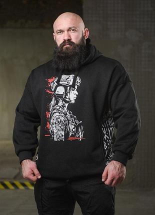 Теплая худи ghetto warrior нп4873 2
