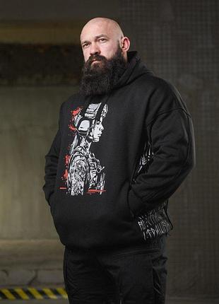 Теплая худи ghetto warrior нп4873 3