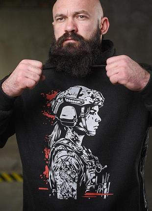 Теплая худи ghetto warrior нп4873 5