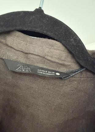 Сорочка жіноча zara льон 6