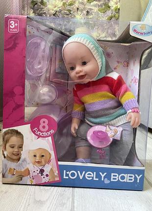 Пупс функціональний l'ovely baby різнокольоровий