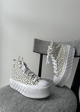 Високі жіночі кеди взуття кросівки на платформі converse