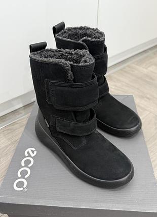 Чоботи для дівчаток ecco чорні