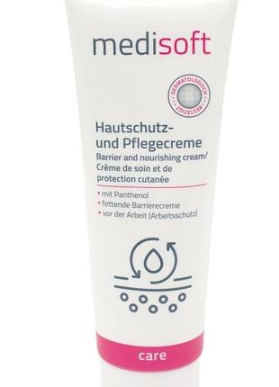Крем для тіла medisoft hautschutz- und pflegecreme barrier and nourishing cream з пантенолом 125 г