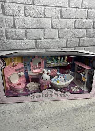 Ігровий набір для дівчинки the sumberg family(,552 a-2) меблі для ванної кімнати