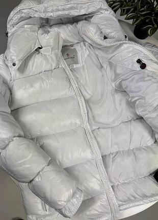 Пуховик чоловічий moncler maya білий 5